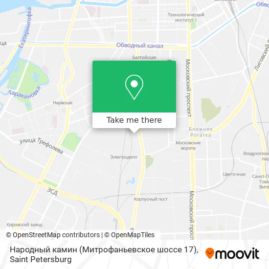 Народный камин (Митрофаньевское шоссе 17) map