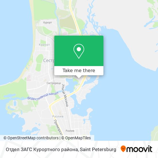 Отдел ЗАГС Курортного района map