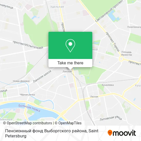 Пенсионный фонд Выборгского района map