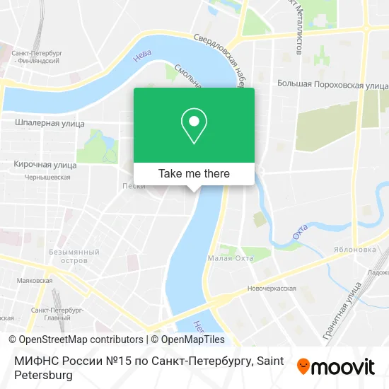 МИФНС России №15 по Санкт-Петербургу map