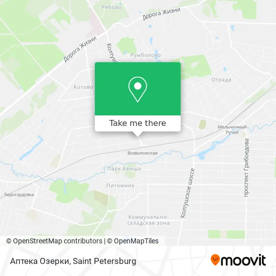 Аптека  Озерки map