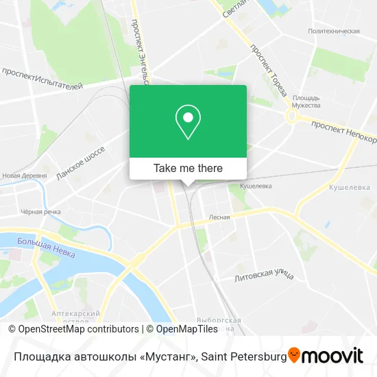 Площадка автошколы «Мустанг» map