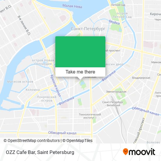 OZZ Cafe Bar map