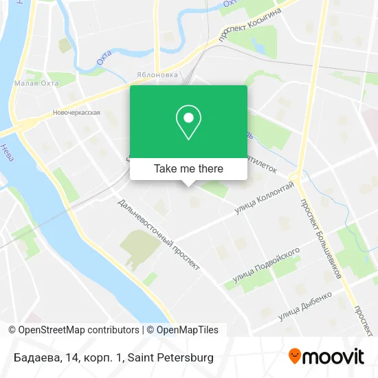 Бадаева, 14, корп. 1 map
