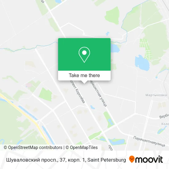 Шуваловский просп., 37, корп. 1 map