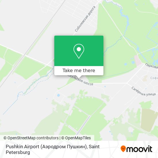 Pushkin Airport (Аэродром Пушкин) map