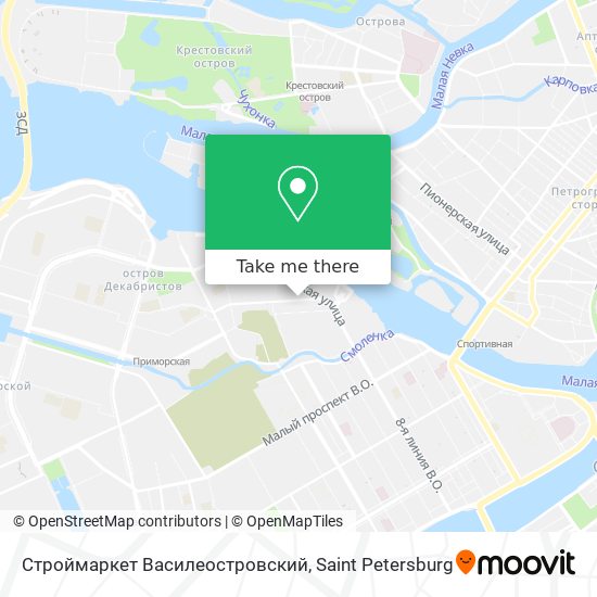 Строймаркет Василеостровский map