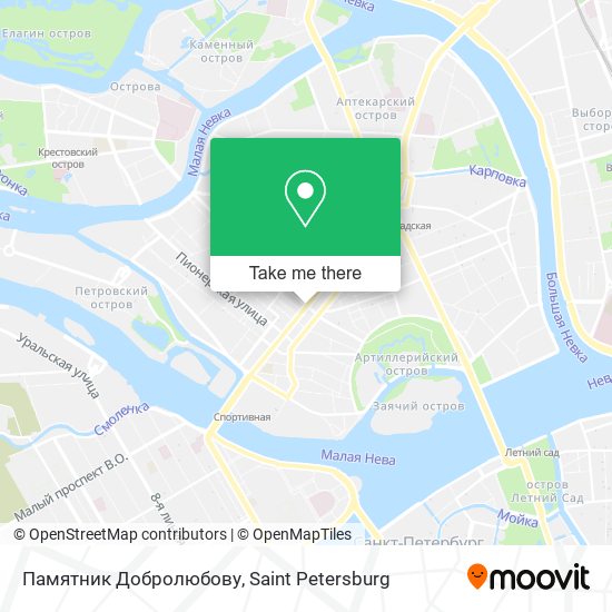 Памятник Добролюбову map