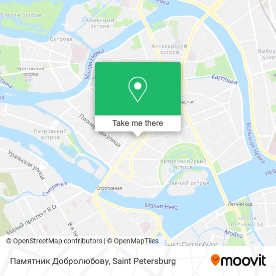 Памятник Добролюбову map