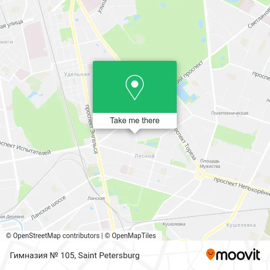 Гимназия № 105 map