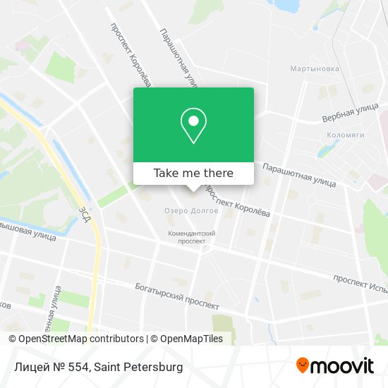 Лицей № 554 map