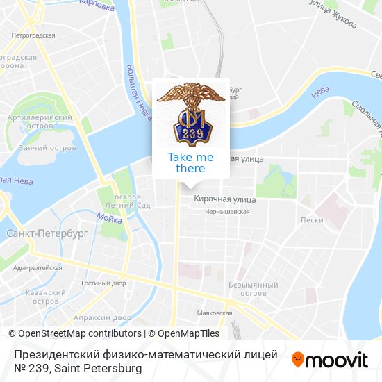 Президентский физико-математический лицей № 239 map