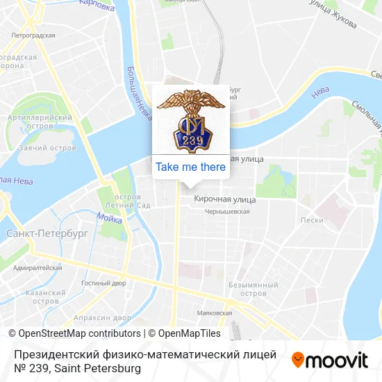 Президентский физико-математический лицей № 239 map