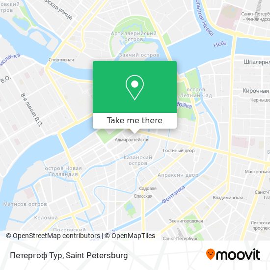 Петергоф Тур map