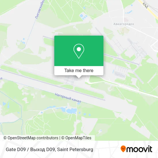 Gate D09 / Выход D09 map