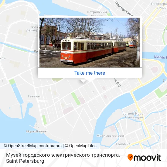 Музей городского электрического транспорта map