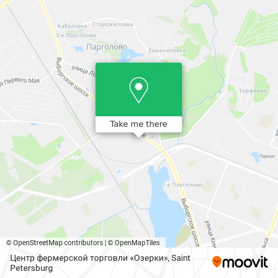 Центр фермерской торговли «Озерки» map