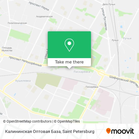 Калининская Оптовая База map