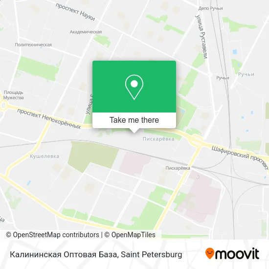 Калининская Оптовая База map
