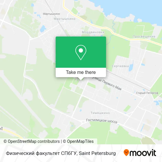 Физический факультет СПбГУ map