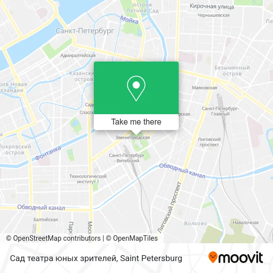 Сад театра юных зрителей map