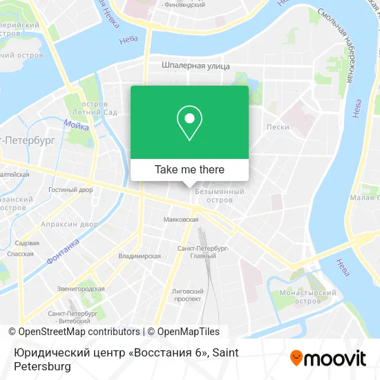 Юридический центр «Восстания 6» map