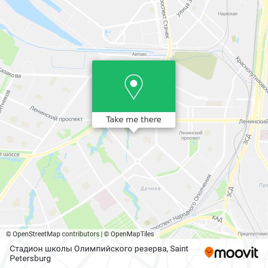 Стадион школы Олимпийского резерва map