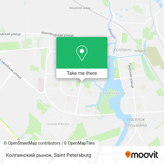 Колпинский рынок map