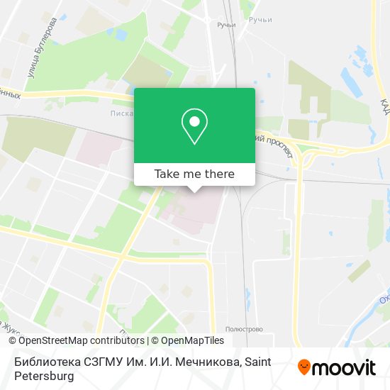 Библиотека СЗГМУ Им. И.И. Мечникова map