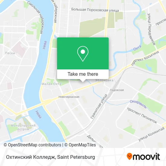 Охтинский Колледж map