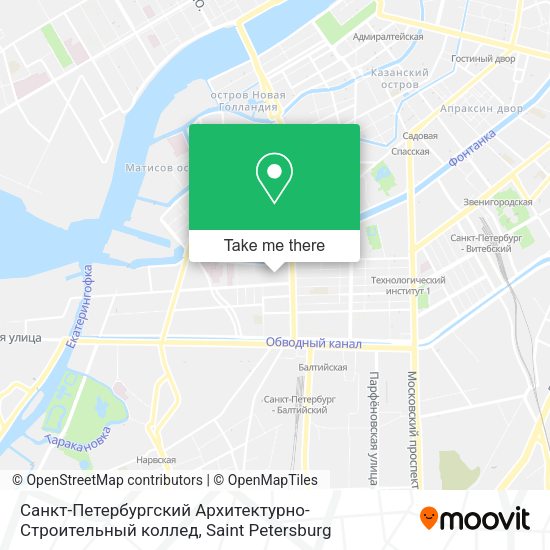Санкт-Петербургский Архитектурно-Строительный коллед map