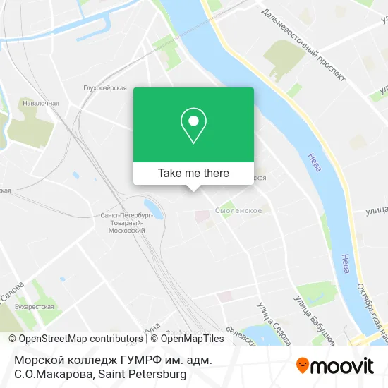 Морской колледж ГУМРФ им. адм. С.О.Макарова map