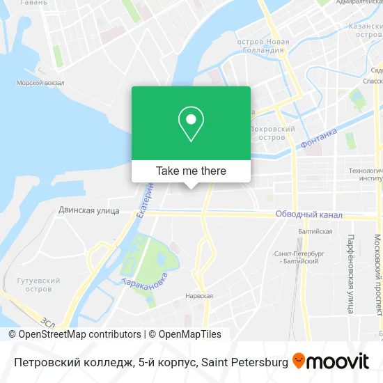 Петровский колледж, 5-й корпус map