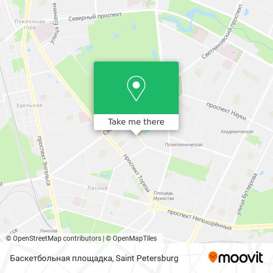 Баскетбольная площадка map