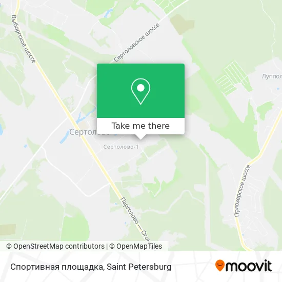 Спортивная площадка map