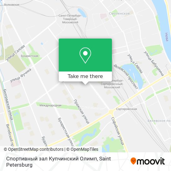 Спортивный зал  Купчинский Олимп map