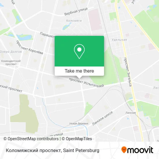 Коломяжский проспект map