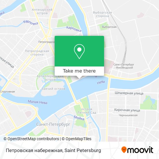 Петровская набережная map