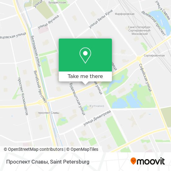 Проспект Славы map