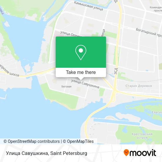 Улица Савушкина map