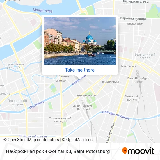Набережная реки Фонтанки map