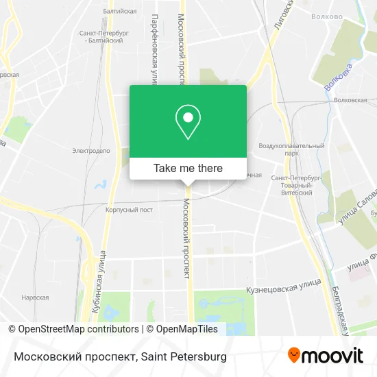Московский проспект map
