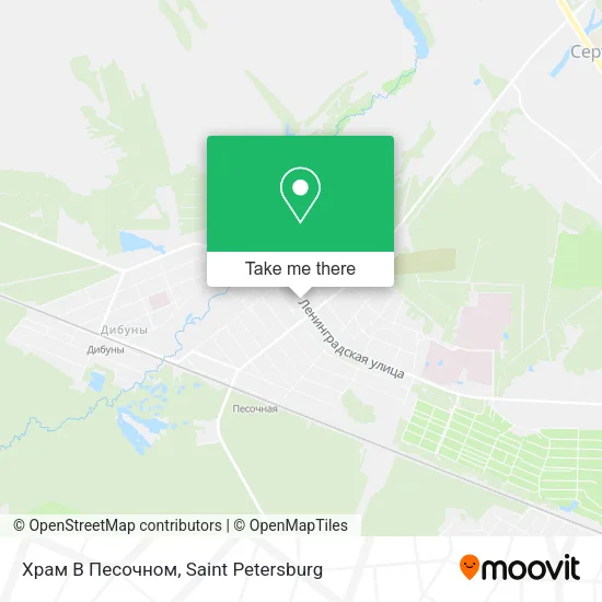 Храм В Песочном map