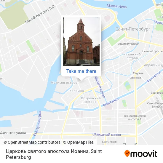 Церковь святого апостола Иоанна map