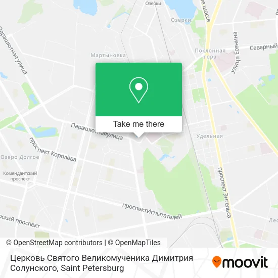Церковь Святого Великомученика Димитрия Солунского map
