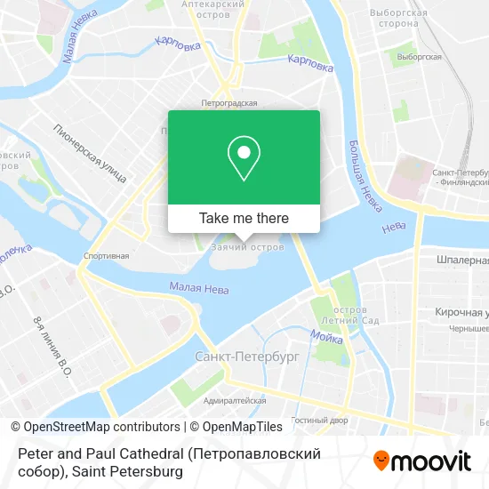 Peter and Paul Cathedral (Петропавловский собор) map