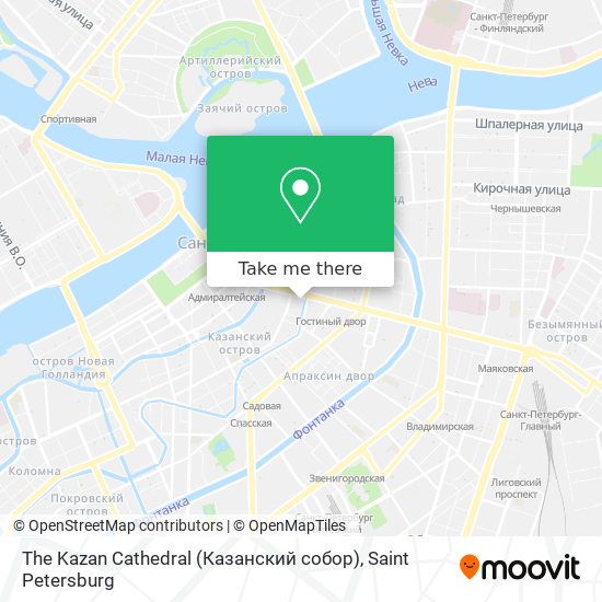 The Kazan Cathedral (Казанский собор) map