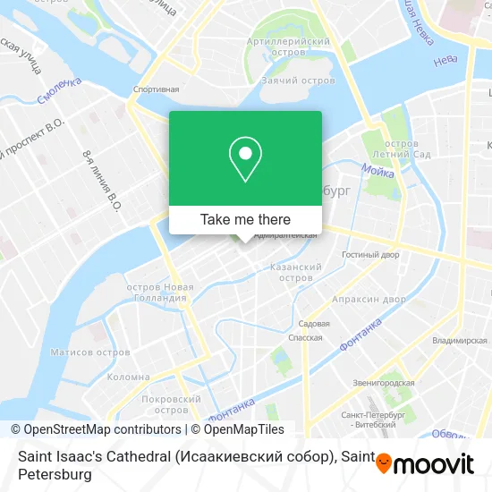 Saint Isaac's Cathedral (Исаакиевский собор) map