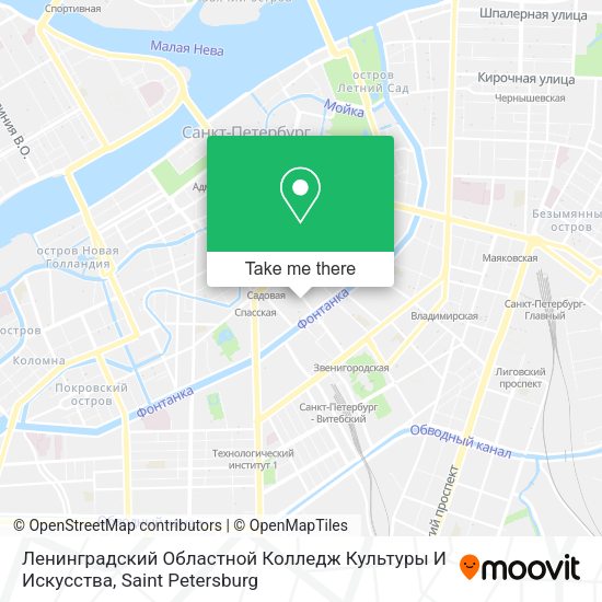 Ленинградский Областной Колледж Культуры И Искусства map