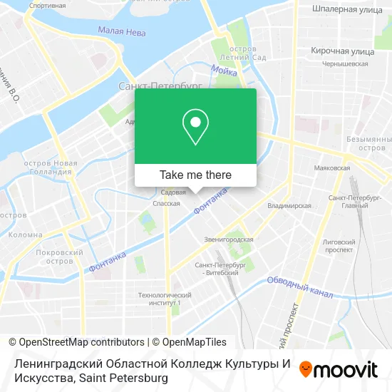 Ленинградский Областной Колледж Культуры И Искусства map